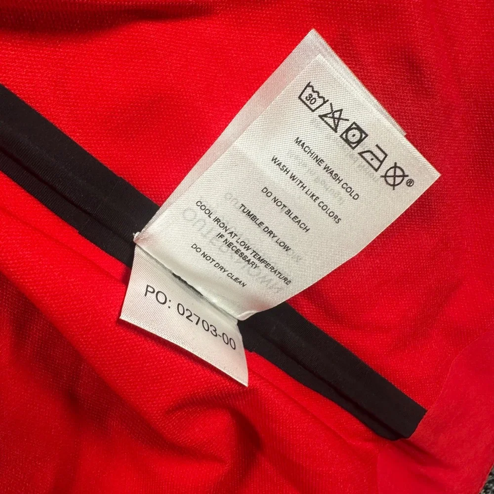 Outerknown Apex Series Jacket Mens L Red Full Zip Water Repellent Company Logo